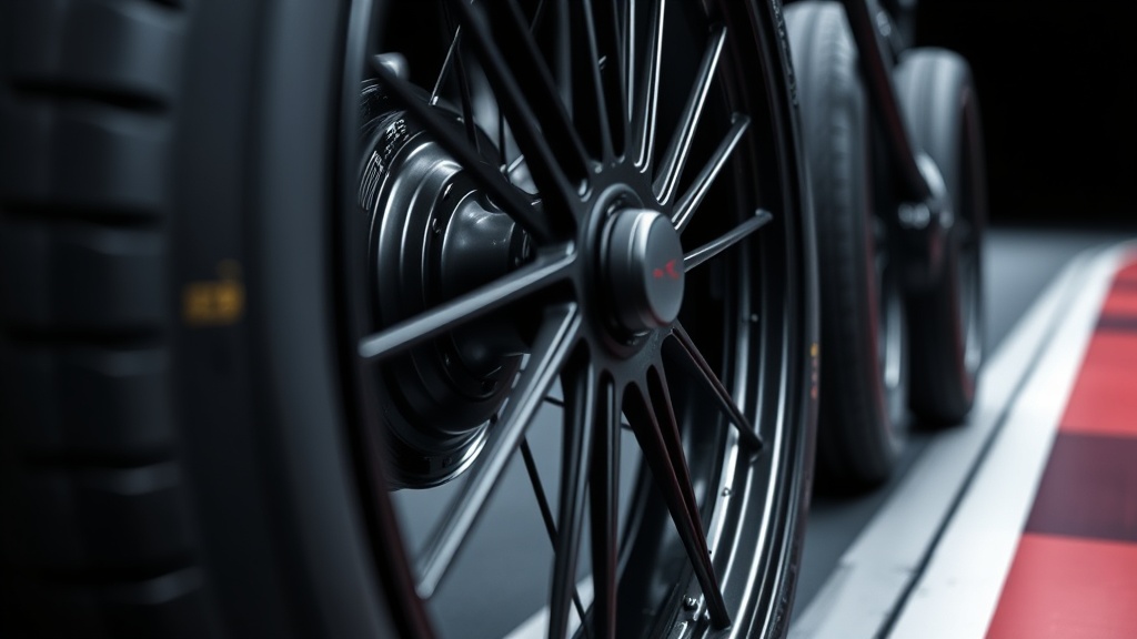 매끄러운 트랙 위에서 고속 주행을 위해 설계된 단단한 경도의 레이싱 휠 세트